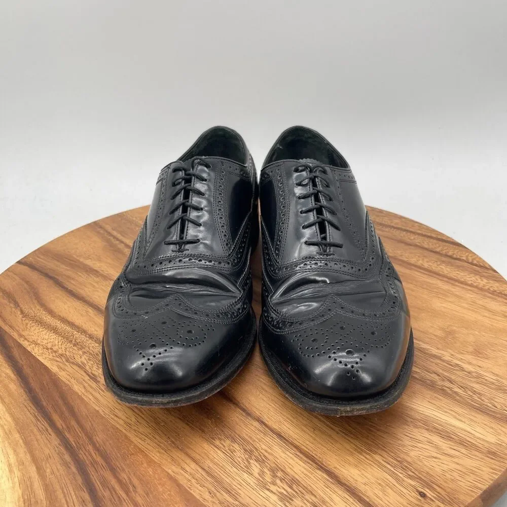 Florsheim Imperial Oxfords Mens Size 11.5 D Black Leather Wingtip Dress Shoes